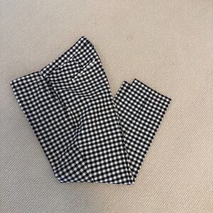 J.Crew Navy Gingham Side-Zip Marti Pants | Tailored Fit | Size 12 | SP19